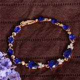 Romantic Zirconia Leaf Bracelet