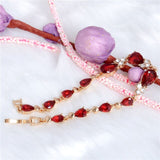 Romantic Zirconia Leaf Bracelet