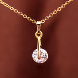 CZ Crystal Pendant Necklace Earrings Jewelry gift Sets