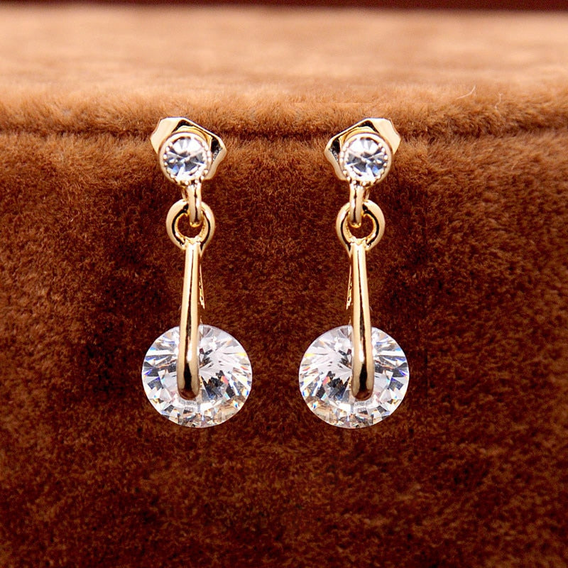 CZ Crystal Pendant Necklace Earrings Jewelry gift Sets