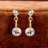 CZ Crystal Pendant Necklace Earrings Jewelry gift Sets