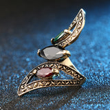 Antique Gold Gemini Rings For Women