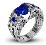 Princess Heart Zircon Engagement Rings