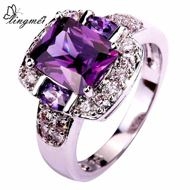 Charming Nice Women Party CZ Silver 925 Ring Gifts