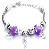 Romantic Love Heart Key and Lock Bracelet