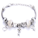 Romantic Love Heart Key and Lock Bracelet