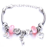 Romantic Love Heart Key and Lock Bracelet