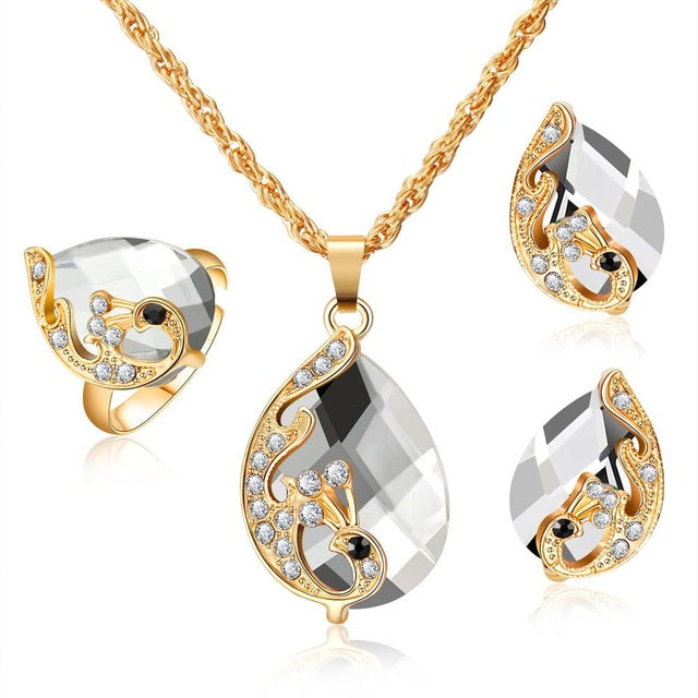 Crystal CZ LuluHub Anniversary Jewelry Sets