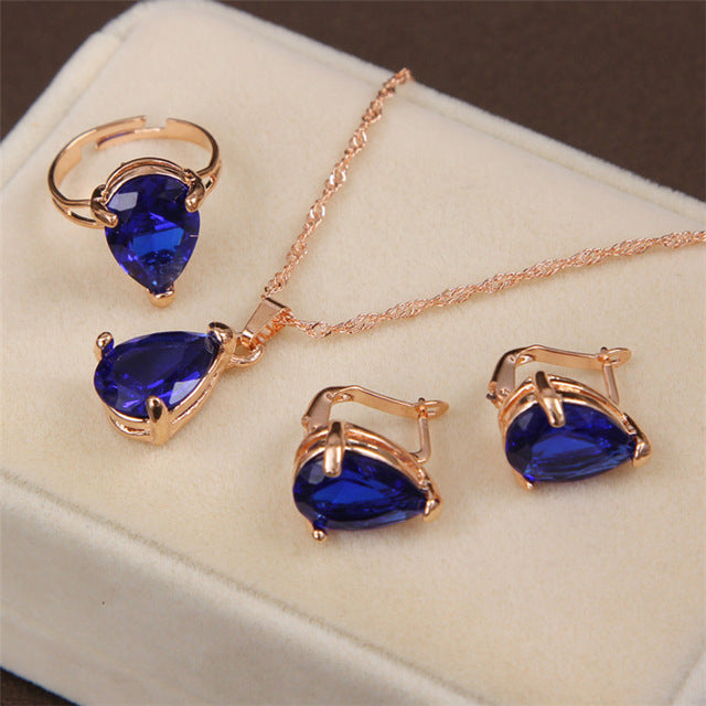 Crystal CZ LuluHub Anniversary Jewelry Sets