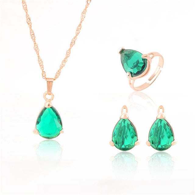 Crystal CZ LuluHub Anniversary Jewelry Sets