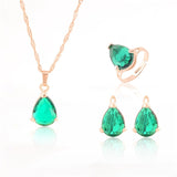 Crystal CZ LuluHub Anniversary Jewelry Sets