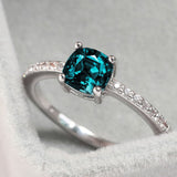 Sky Blue Stone Ring Wedding Engagement Gift