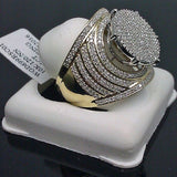 Full Cubic Zircon Bling Iced Out Men/women Ring