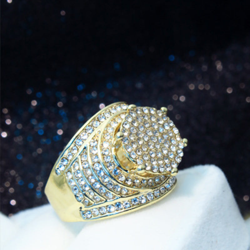Full Cubic Zircon Bling Iced Out Men/women Ring