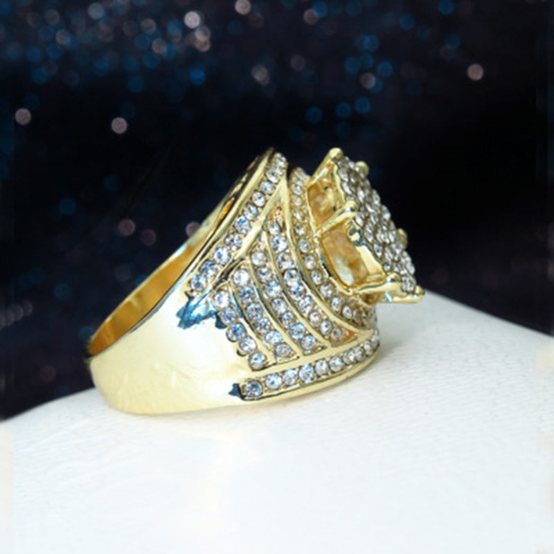 Full Cubic Zircon Bling Iced Out Men/women Ring