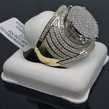 Full Cubic Zircon Bling Iced Out Men/women Ring